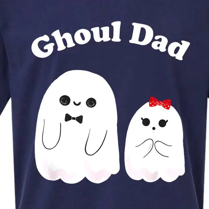 Ghoul Dad Daddy Ghost Father Funny Halloween Costume Sueded Cloud Jersey T-Shirt