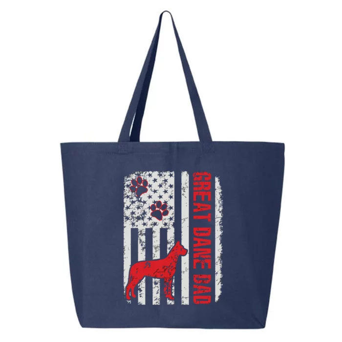 Great Dane Dad American Flag Gift 25L Jumbo Tote