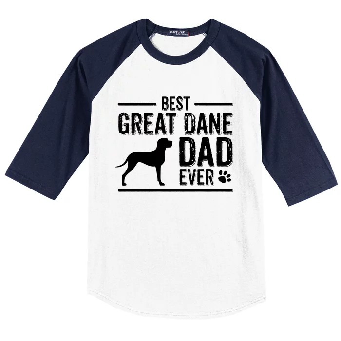 Great Dane Dad Best Dog Owner Ever Baseball Sleeve Shirt