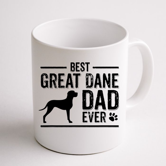 Great Dane Dad Best Dog Owner Ever Front & Back Coffee Mug