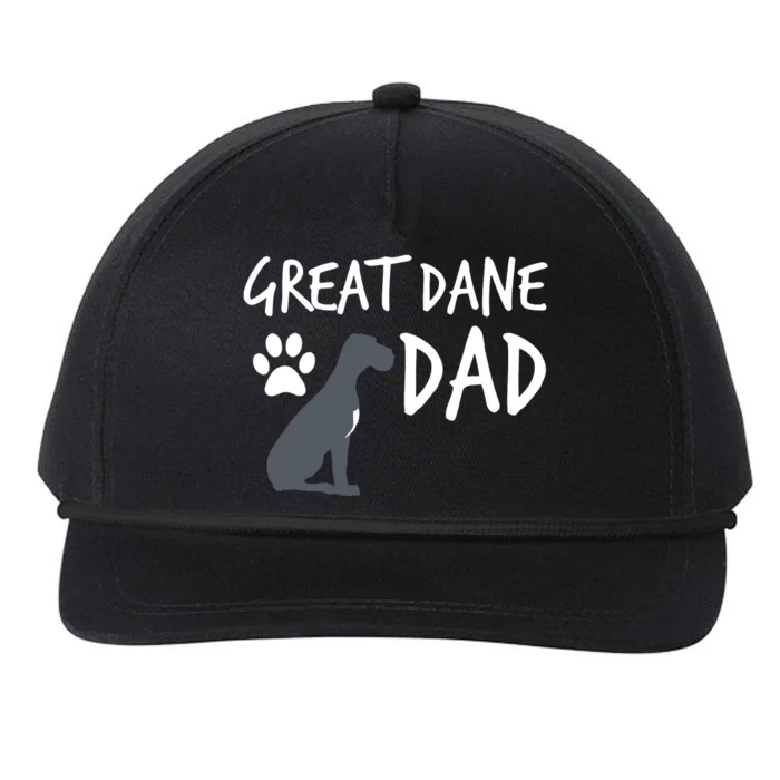 Great Dane Dad Dog Puppy Pet Lover Gift Snapback Five-Panel Rope Hat