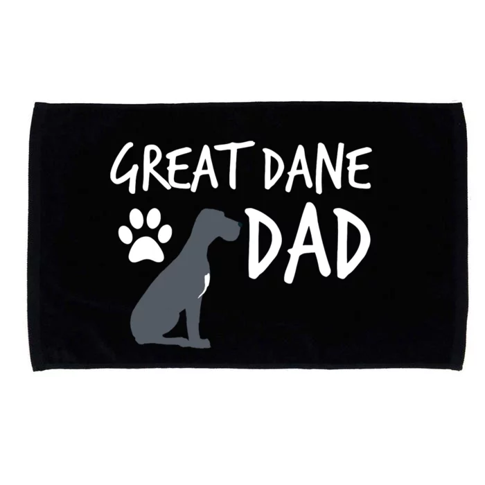 Great Dane Dad Dog Puppy Pet Lover Gift Microfiber Hand Towel