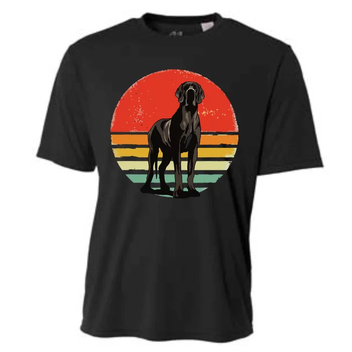 Great Dane Dog Lover Retro Vintage 70s Dog Pet Cooling Performance Crew T-Shirt