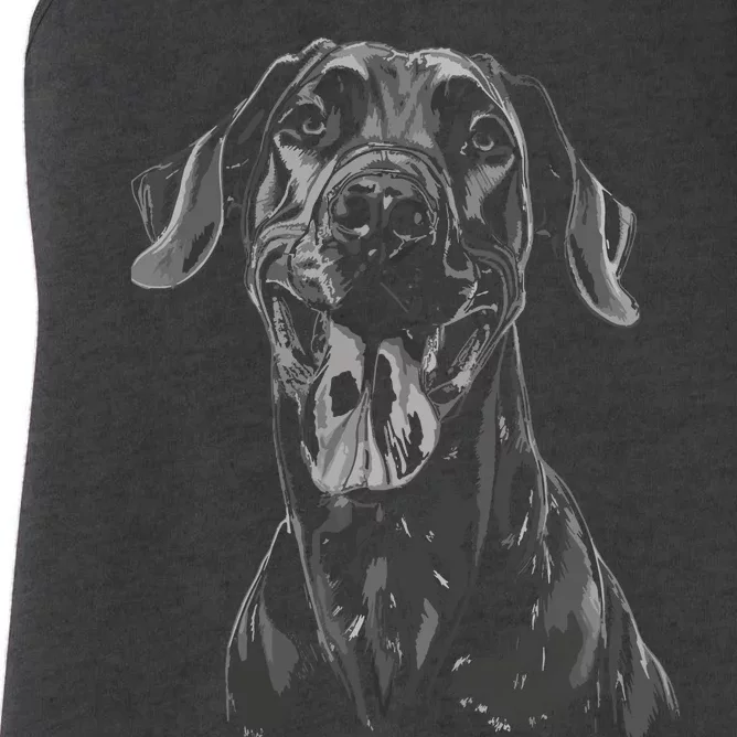 Great Dane Dog Animal Graphic Tees For Men Women Women's Racerback Tank