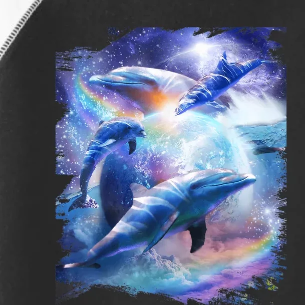 Galaxy Dolphin Dolphins In Space Toddler Fine Jersey T-Shirt