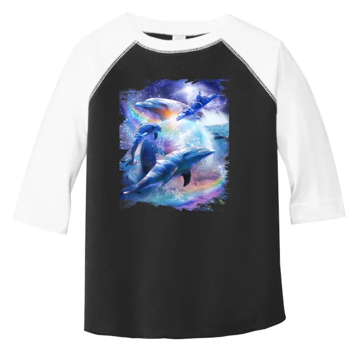 Galaxy Dolphin Dolphins In Space Toddler Fine Jersey T-Shirt