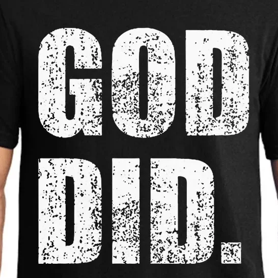 God Did Distressed Pajama Set