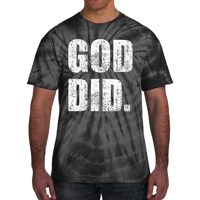 God Did Distressed Tie-Dye T-Shirt