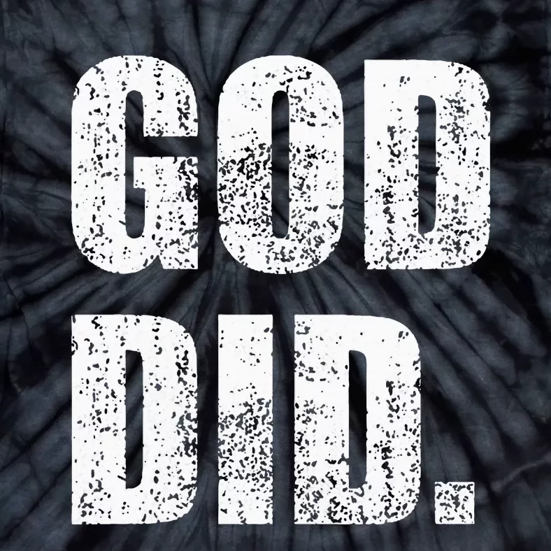 God Did Distressed Tie-Dye T-Shirt