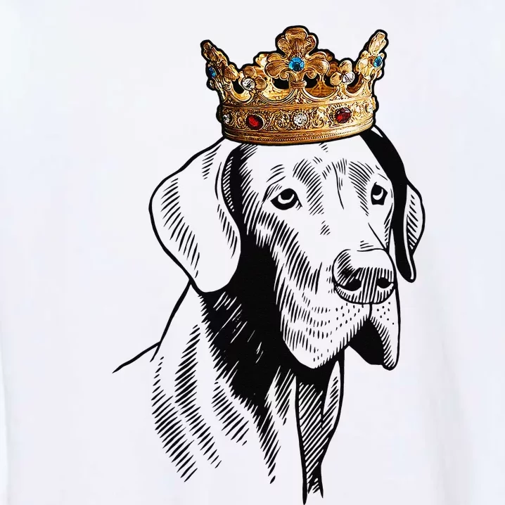 Great Dane Dog Wearing Crown Garment-Dyed Sweatshirt