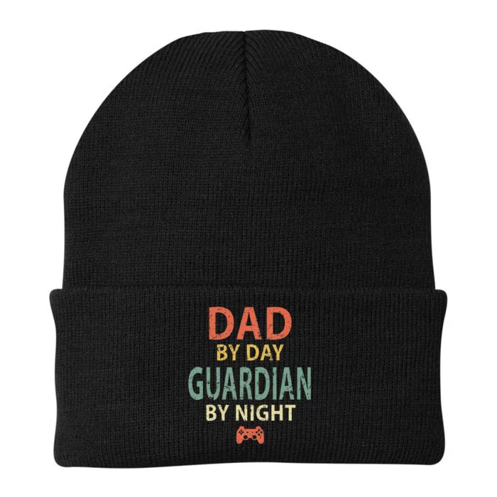 Gamer Dad Dad By Day Guardian By Night Gaming Knit Cap Winter Beanie