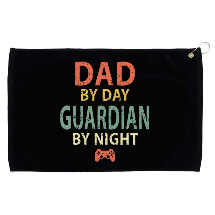 Gamer Dad Dad By Day Guardian By Night Gaming Grommeted Golf Towel