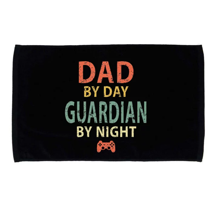 Gamer Dad Dad By Day Guardian By Night Gaming Microfiber Hand Towel