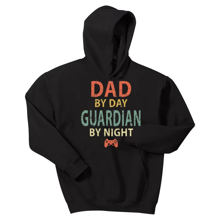 Gamer Dad Dad By Day Guardian By Night Gaming Kids Hoodie