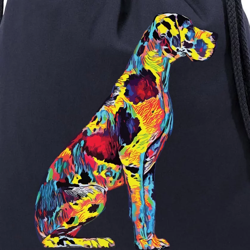 Great Dane Dog Drawstring Bag