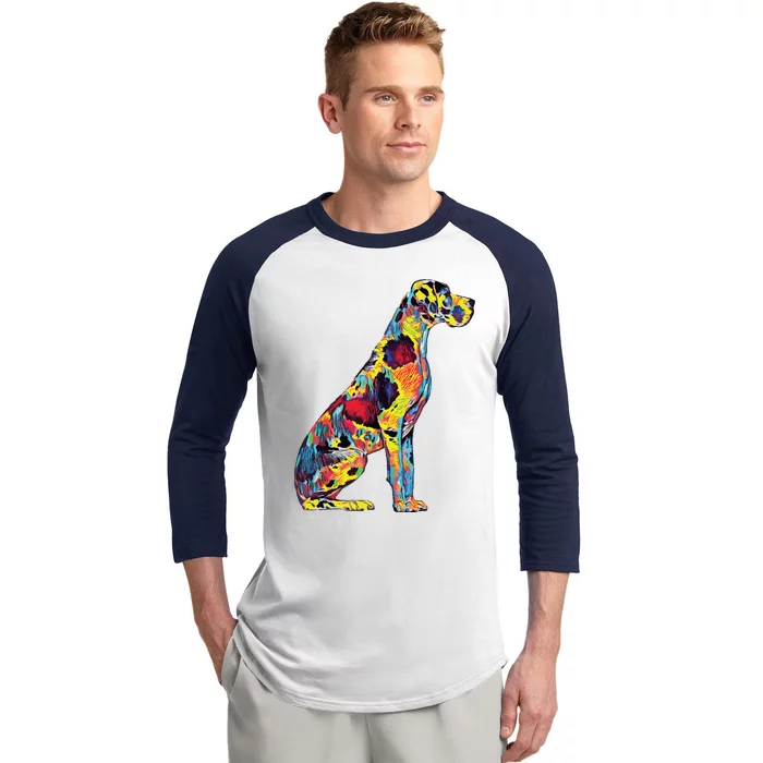 Great Dane Dog Baseball Sleeve Shirt