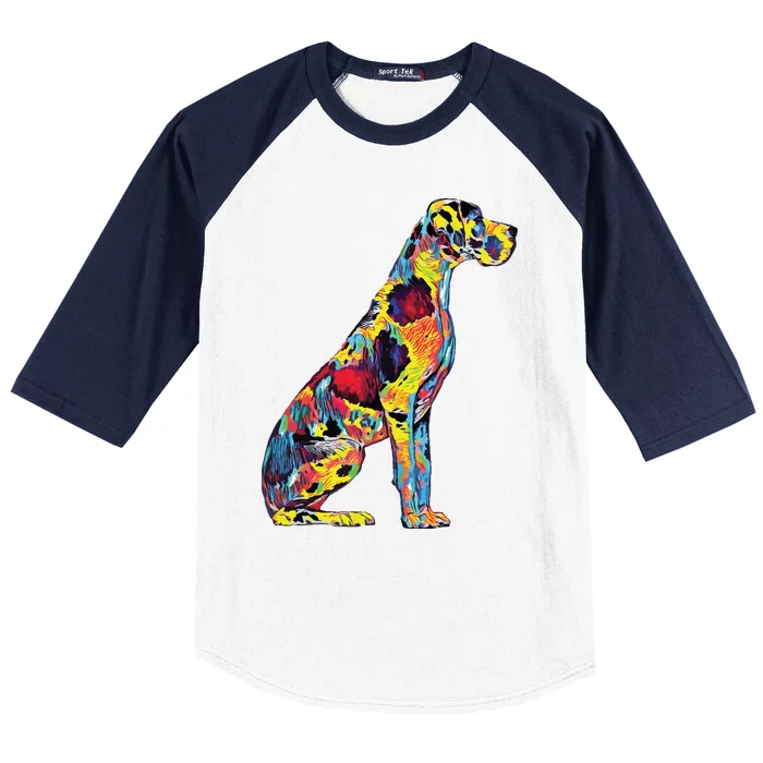 Great Dane Dog Baseball Sleeve Shirt