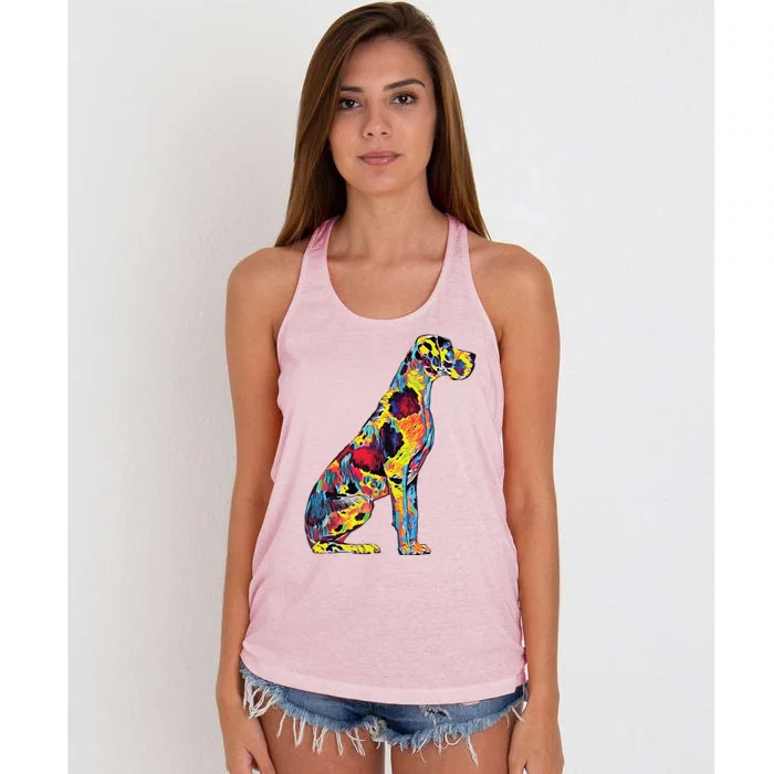 Great Dane Dog Women's Knotted Racerback Tank