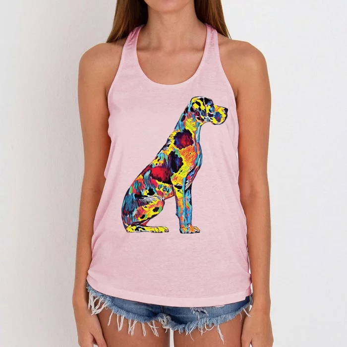 Great Dane Dog Women's Knotted Racerback Tank