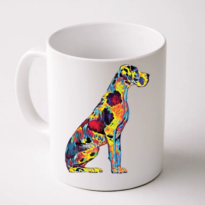 Great Dane Dog Front & Back Coffee Mug