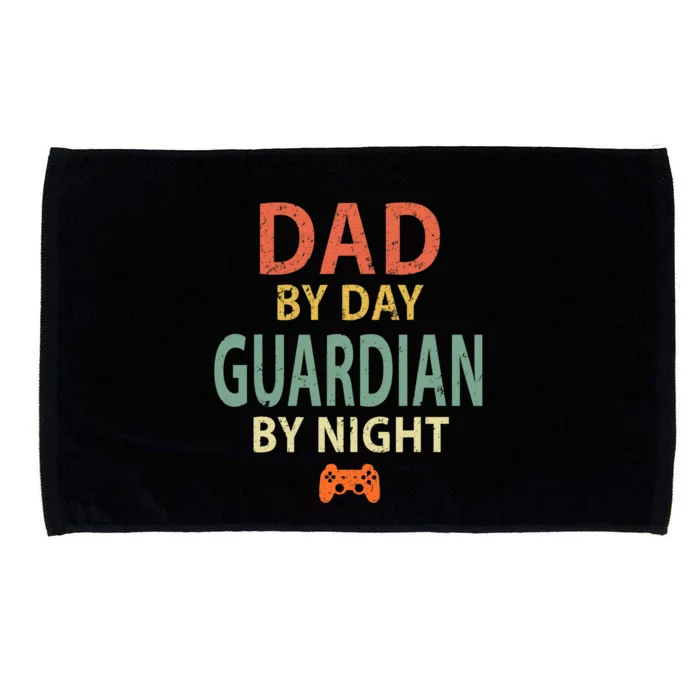 Gamer Dad. Dad by Day Guardian By Night Gaming Microfiber Hand Towel