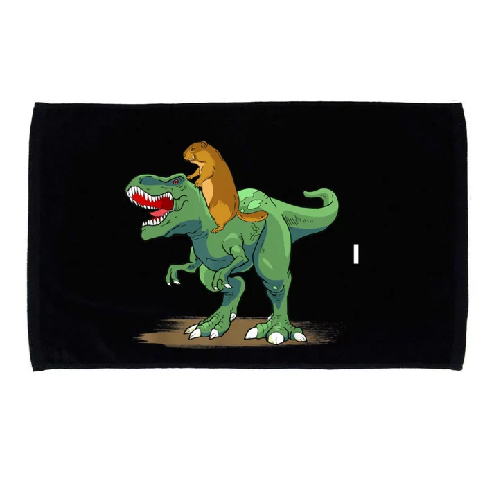 GroundHog Day Dinosaur Gift Shadow Microfiber Hand Towel