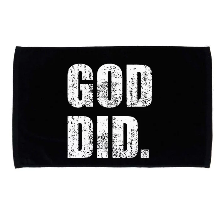 God Did Distressed Microfiber Hand Towel