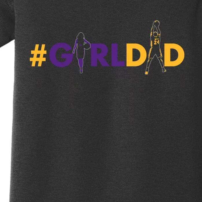 Girldad Girl Dad Father Of Daughters Girl Dad Baby Bodysuit