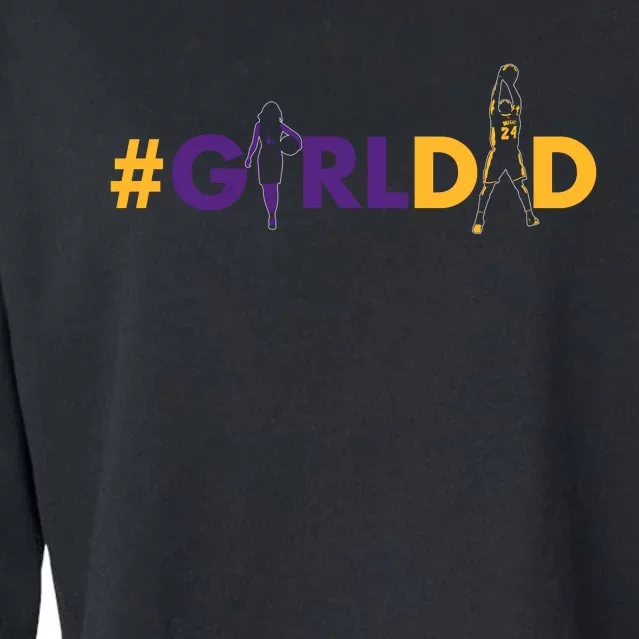 Girldad Girl Dad Father Of Daughters Girl Dad Cropped Pullover Crew