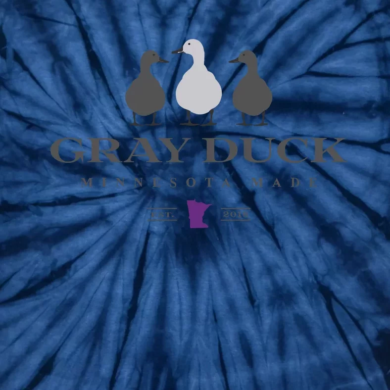 Gray Duck Ducks Tie-Dye T-Shirt