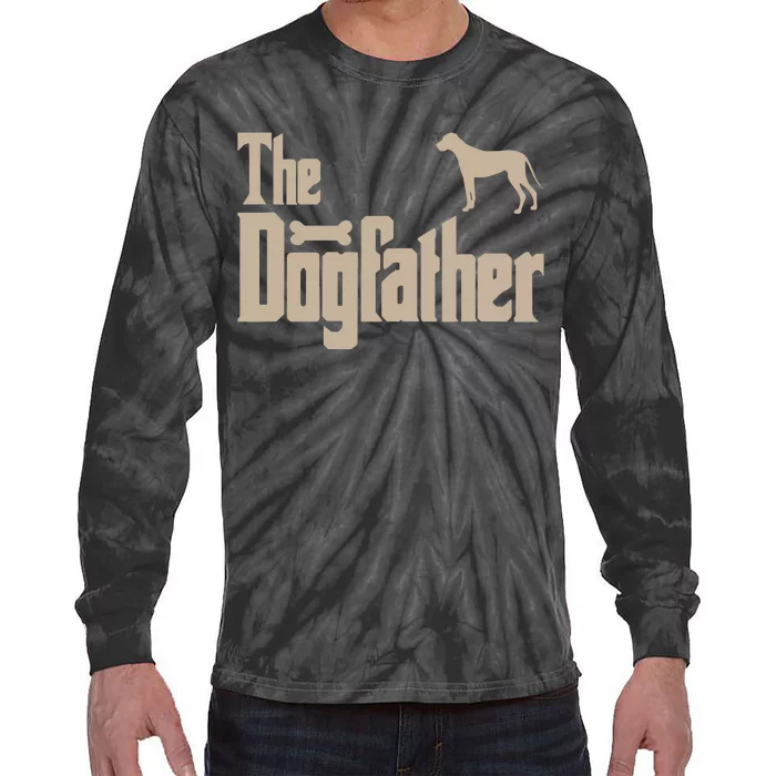 Great Dane Dog Lovers Gifts The Dogfather Tie-Dye Long Sleeve Shirt