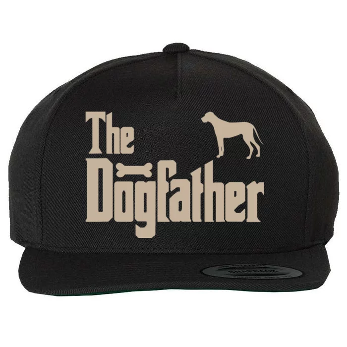 Great Dane Dog Lovers Gifts The Dogfather Wool Snapback Cap