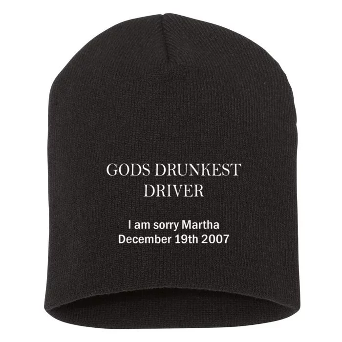 Gods Drunkest Driver I Am Sorry M.Ar.Tha December 19th 2007 Short Acrylic Beanie