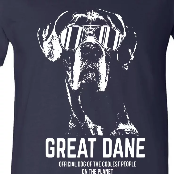 Great Dane Dog Of The Coolest Pup Lovers V-Neck T-Shirt