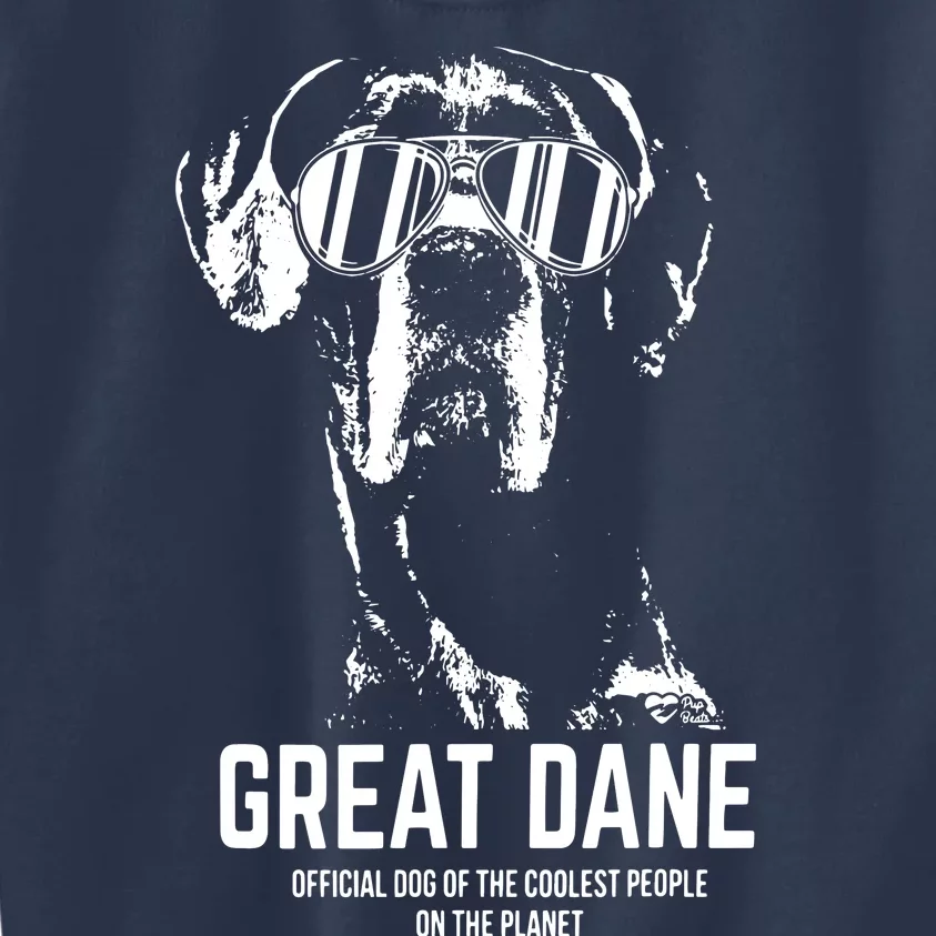 Great Dane Dog Of The Coolest Pup Lovers Kids Sweatshirt