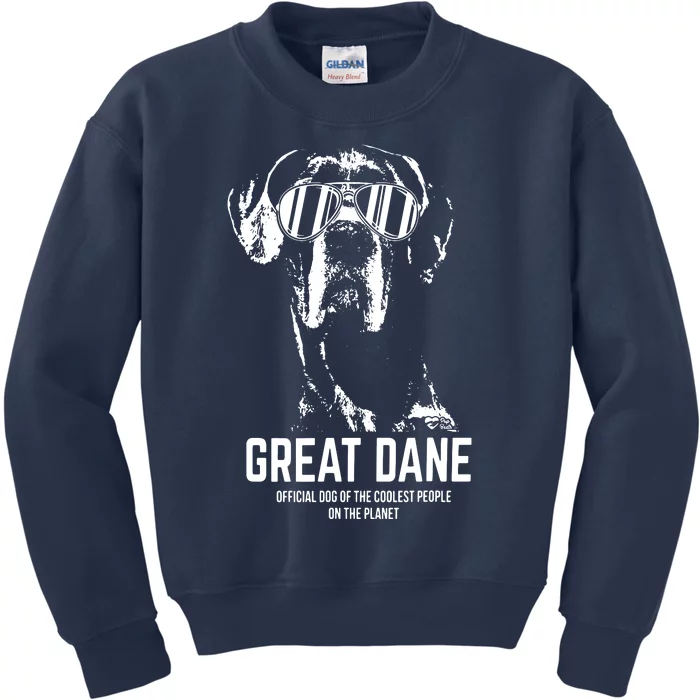 Great Dane Dog Of The Coolest Pup Lovers Kids Sweatshirt