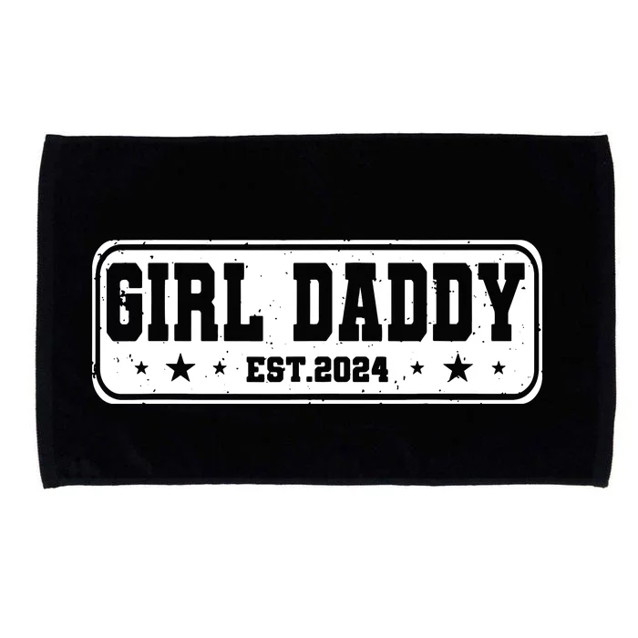 Girl Daddy Est 2024 To Be Gifts For 1st Time Dad Microfiber Hand Towel