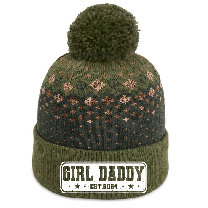 Girl Daddy Est 2024 To Be Gifts For 1st Time Dad The Baniff Cuffed Pom Beanie