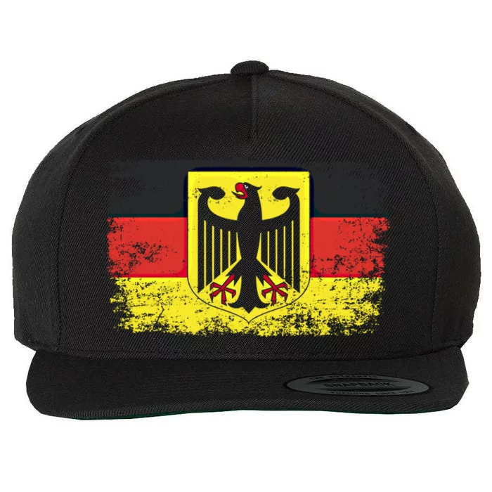 Ger Deutschland Eagle Bird Gery Ger Country Gift Wool Snapback Cap