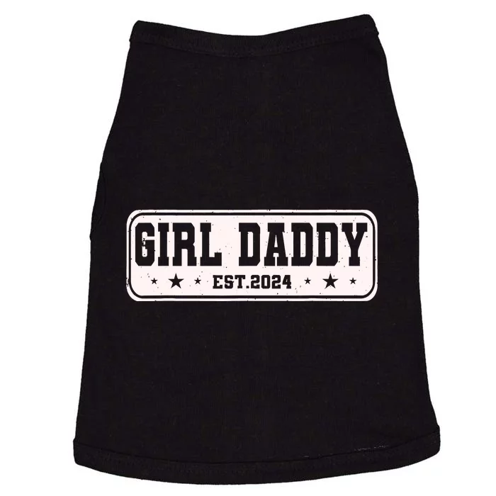 Girl Daddy Est 2024 To Be Gifts For 1st Time Dad Doggie Tank