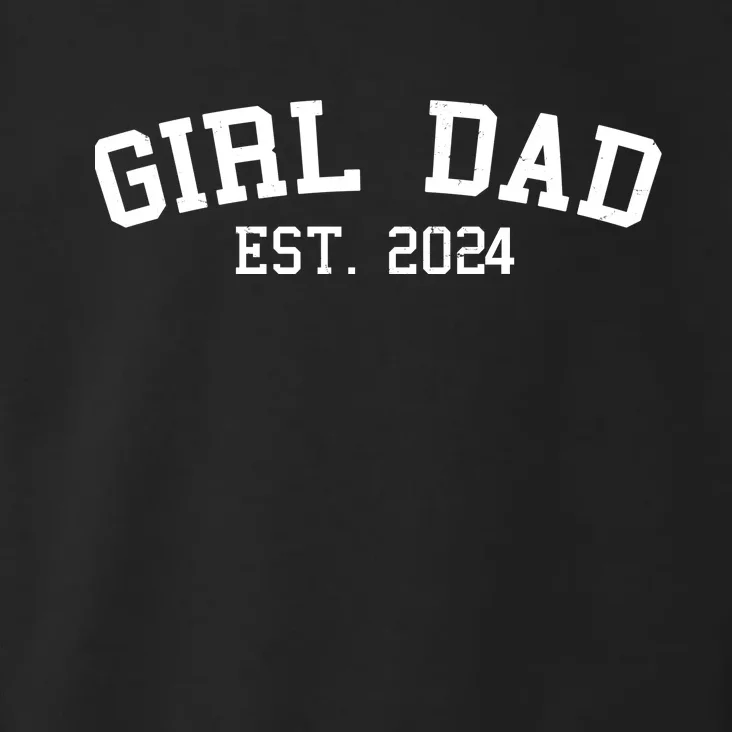 Girl Dad Est 2024 Celebrating New Baby Dad Toddler Hoodie