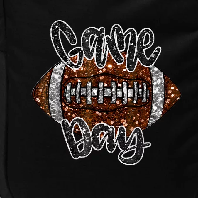 Game Day Football Bling Bling Football Lover Fall Autumn Impact Tech Backpack