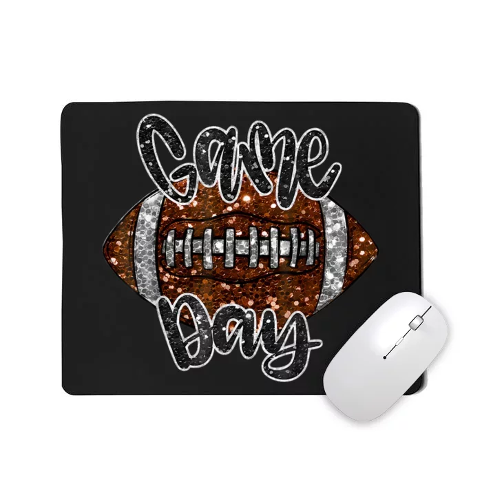 Game Day Football Bling Bling Football Lover Fall Autumn Mousepad