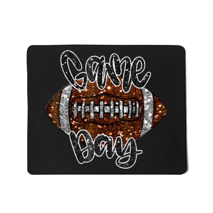 Game Day Football Bling Bling Football Lover Fall Autumn Mousepad