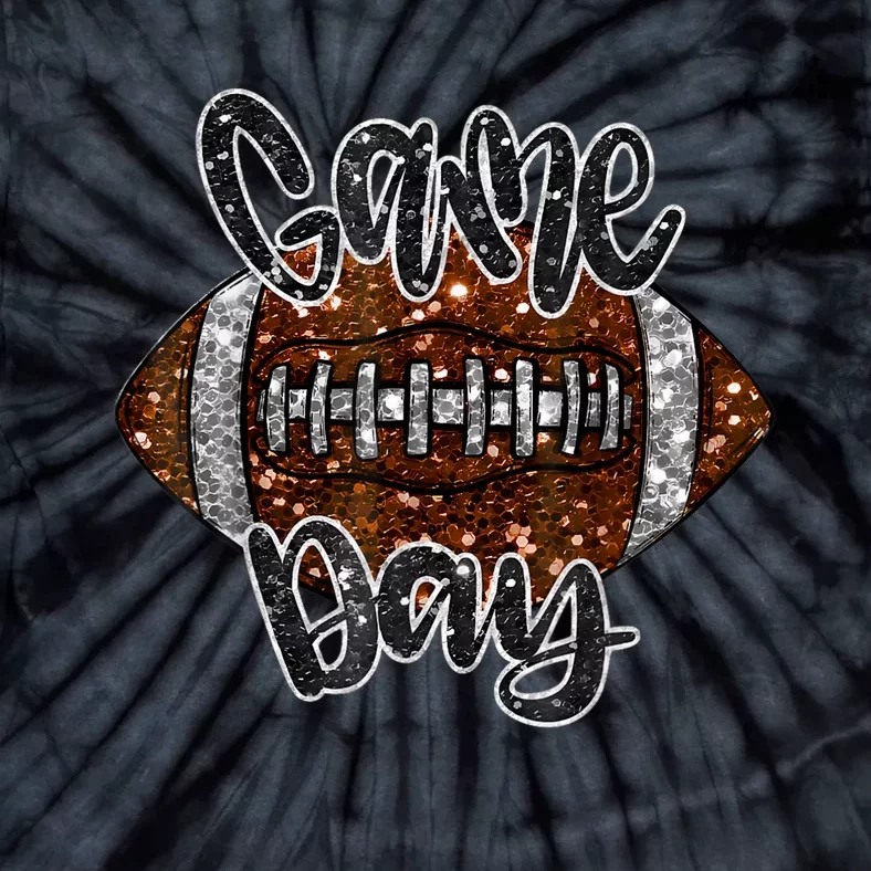 Game Day Football Bling Bling Football Lover Fall Autumn Tie-Dye T-Shirt