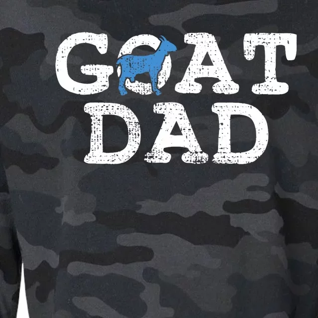 Goat Dad Fathers Day Farmer Gift Cropped Pullover Crew