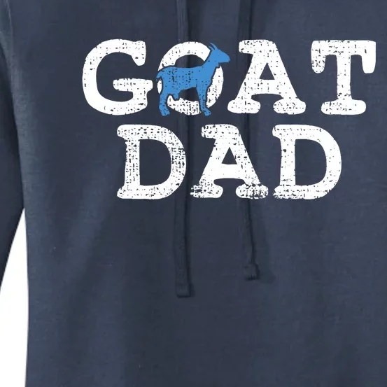 Goat Dad Fathers Day Farmer Gift Women's Pullover Hoodie