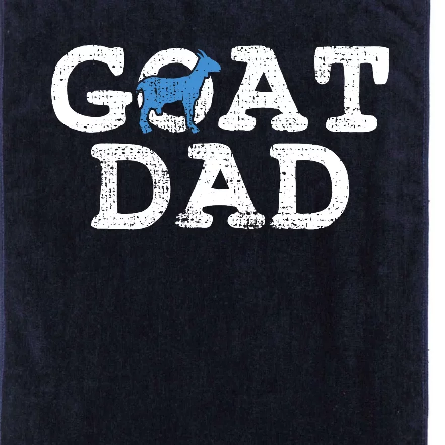 Goat Dad Fathers Day Farmer Gift Platinum Collection Golf Towel