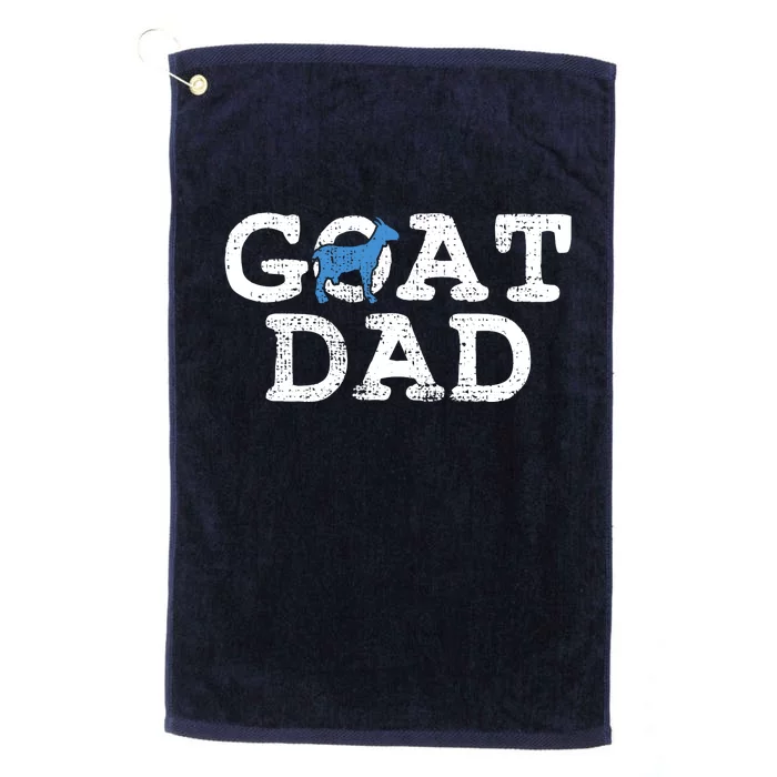 Goat Dad Fathers Day Farmer Gift Platinum Collection Golf Towel