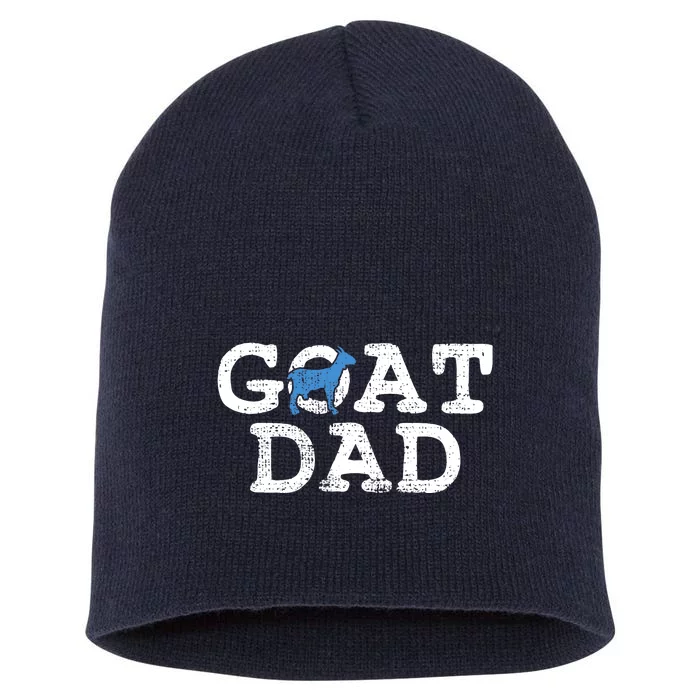 Goat Dad Fathers Day Farmer Gift Short Acrylic Beanie